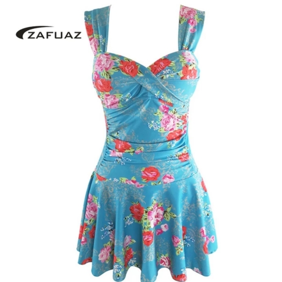 💙NEW!Tropical Oasis Tankini 2 Piece Swimsuit 💙 - Picture 4 of 4